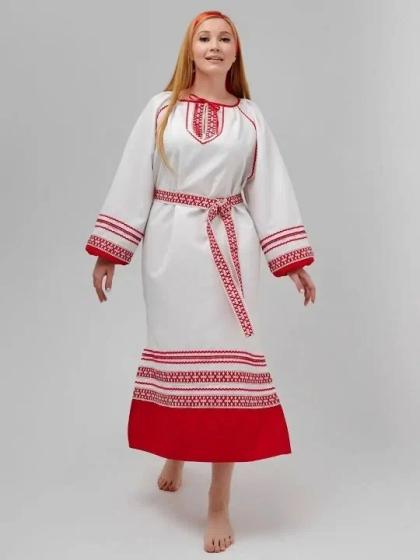 Покосная рубаха красная