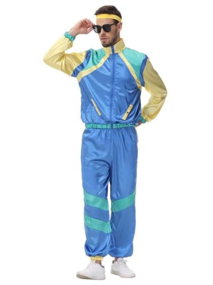 Спортивный костюм 90-х голубой