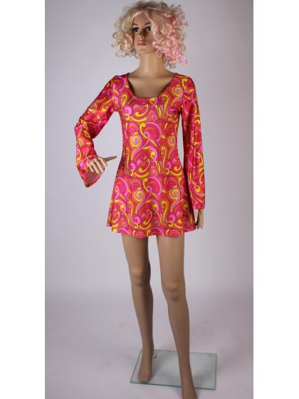 Платье в стиле 60-х хиппи радуга (Принцесса)