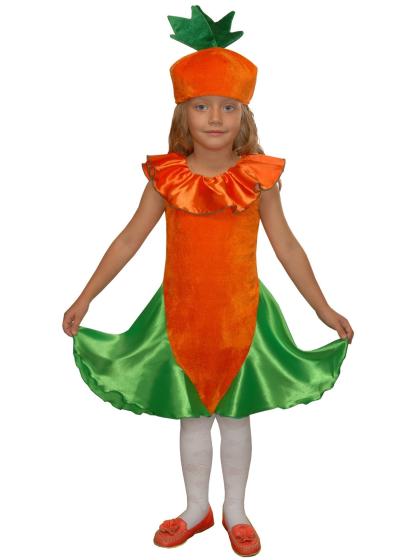 Костюм Морковка в платье детский
