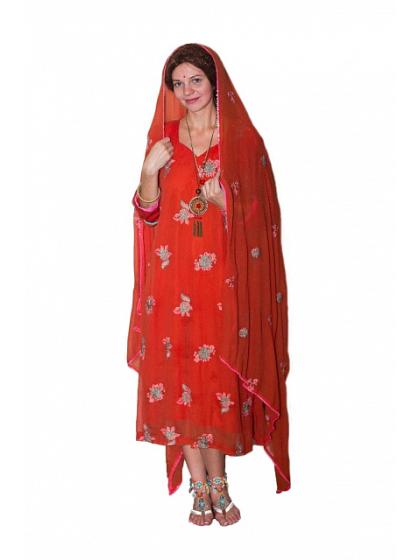 Костюм Индийское платье Медный цветок